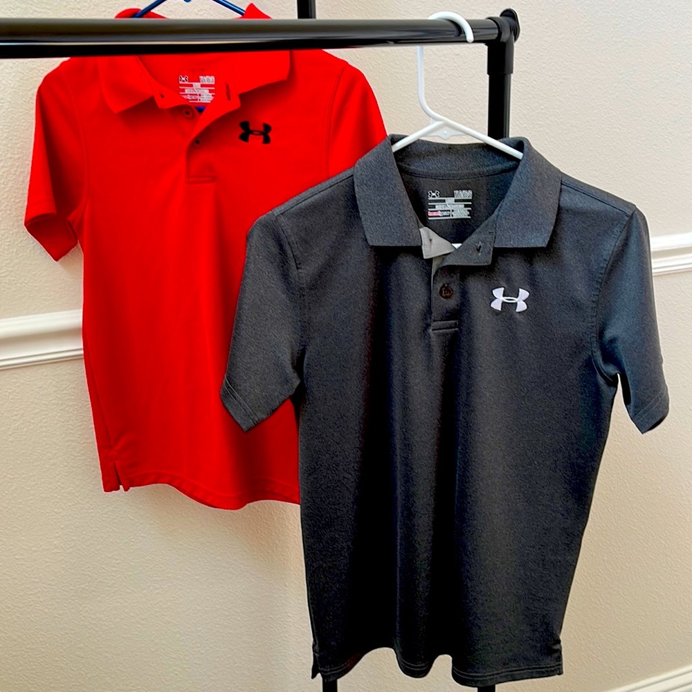 Under Armour boys youth large polos